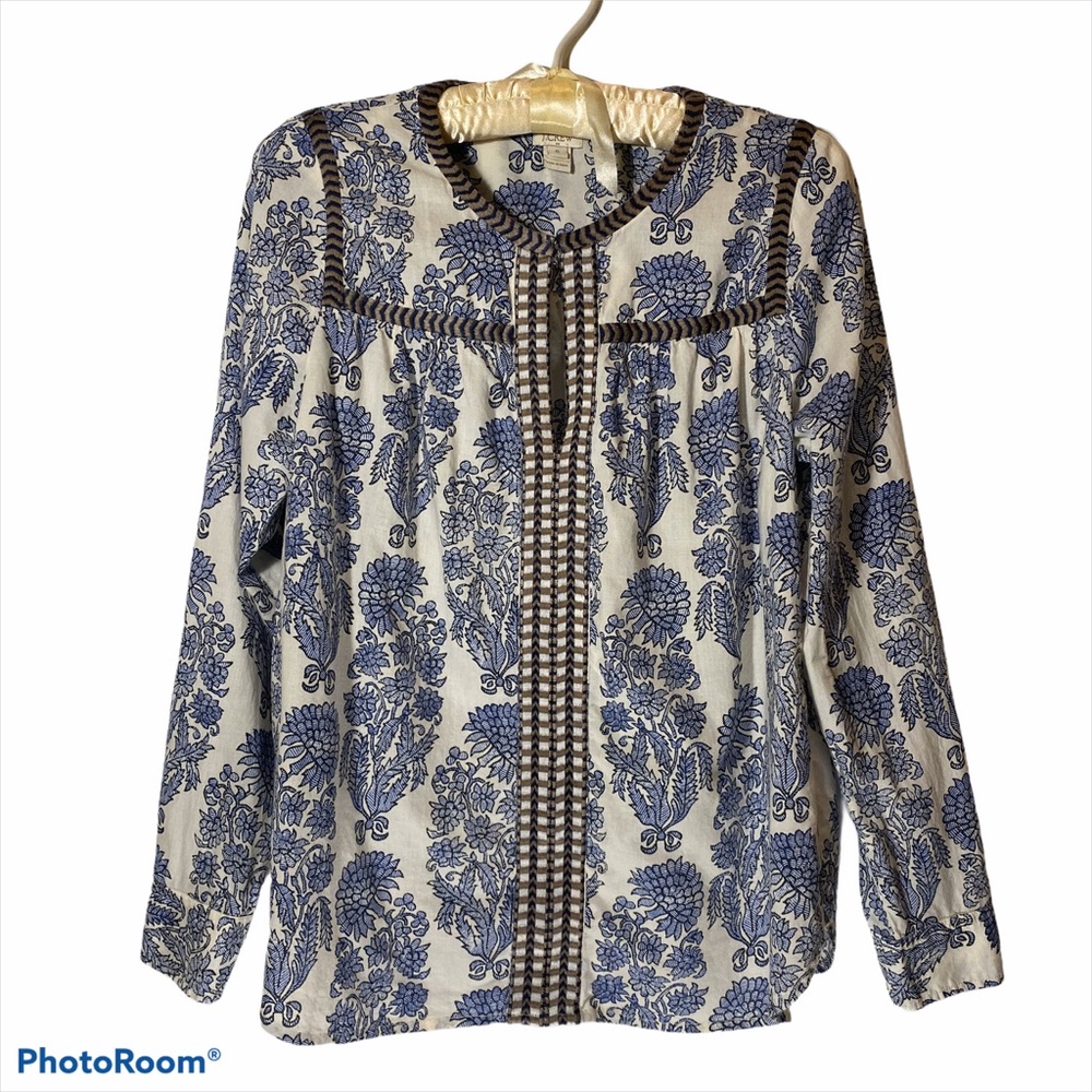 J. Crew Boho Peasant Style Cotton Blouse. Sz S